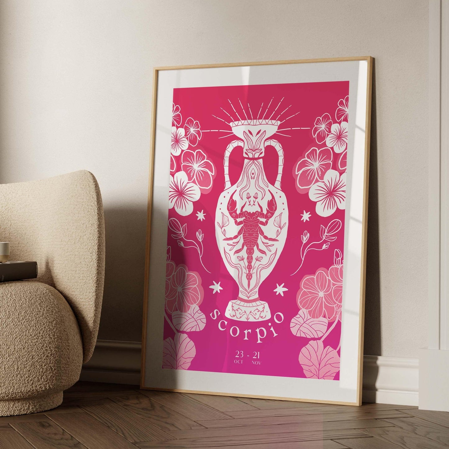 SCORPIO SIGN POSTER - Scorpio Constellation Print, Scorpio Zodiac Sign Birthday Gift, Horoscope Sign, Scorpio Print, Scorpio Art for Zodiac