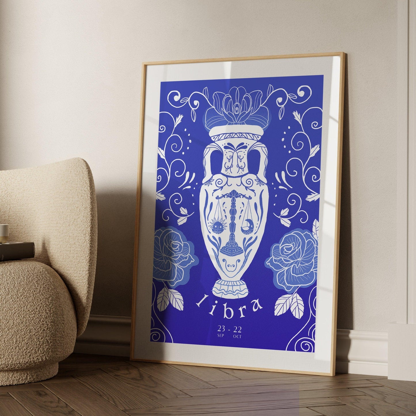 LIBRA ZODIAC PRINT - Zodiac Printable, Libra Zodiac Gifts, Libra Constellation Print, Zodiac Horoscope print, Zodiac Sign, Digital Download