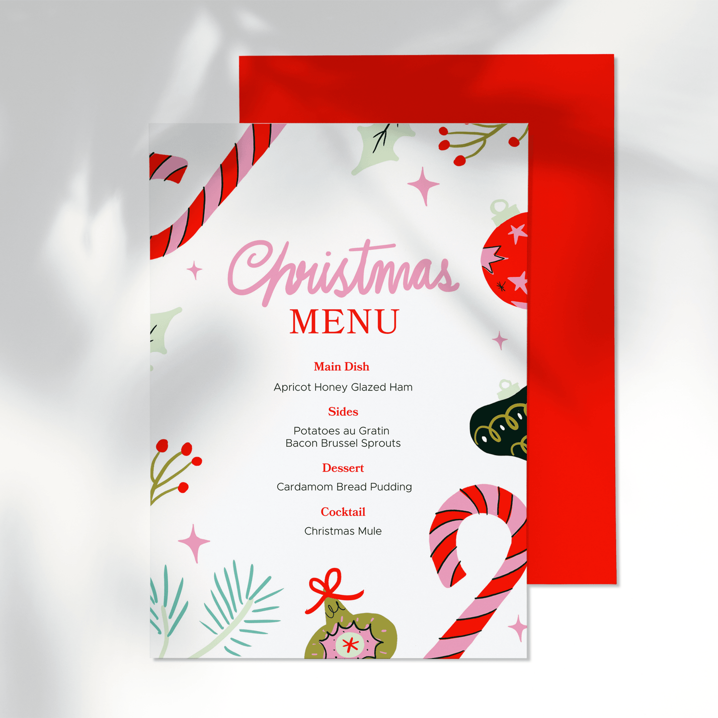 Christmas Dinner Menu