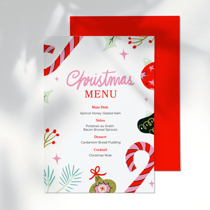 Christmas Dinner Menu