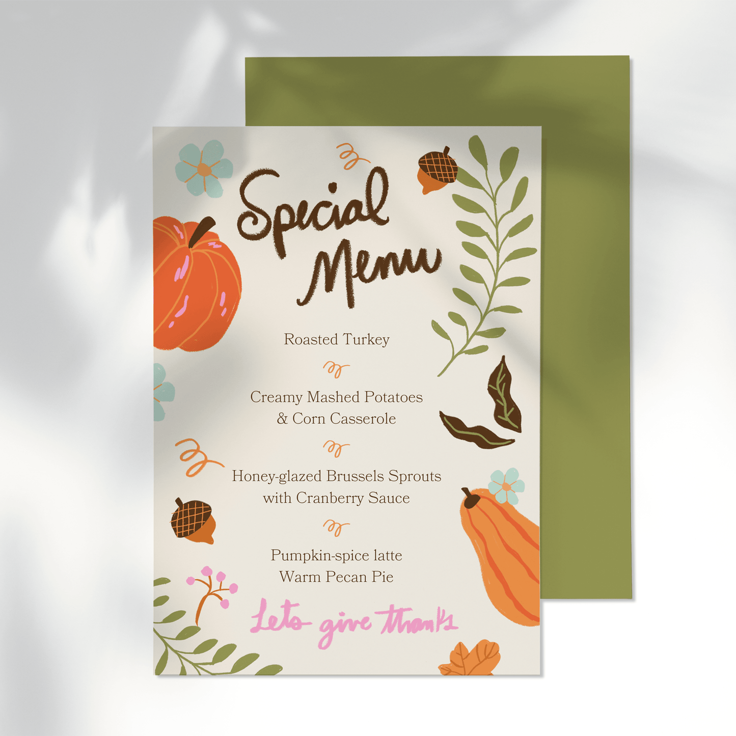 Thanksgiving Menu
