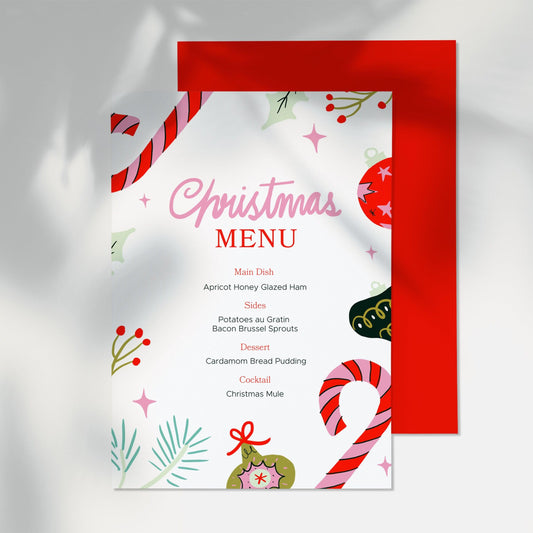Christmas Dinner Menu