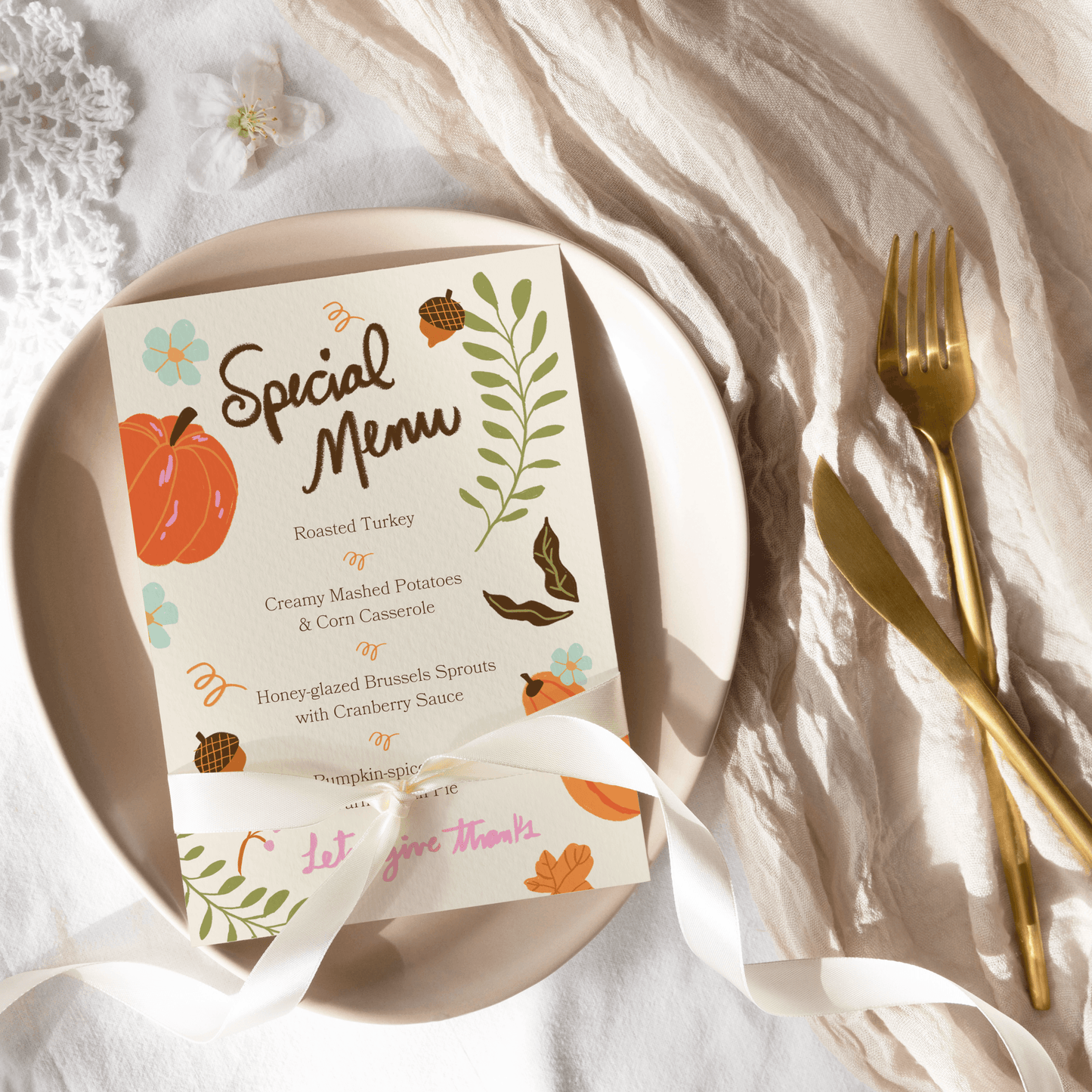 Thanksgiving Menu
