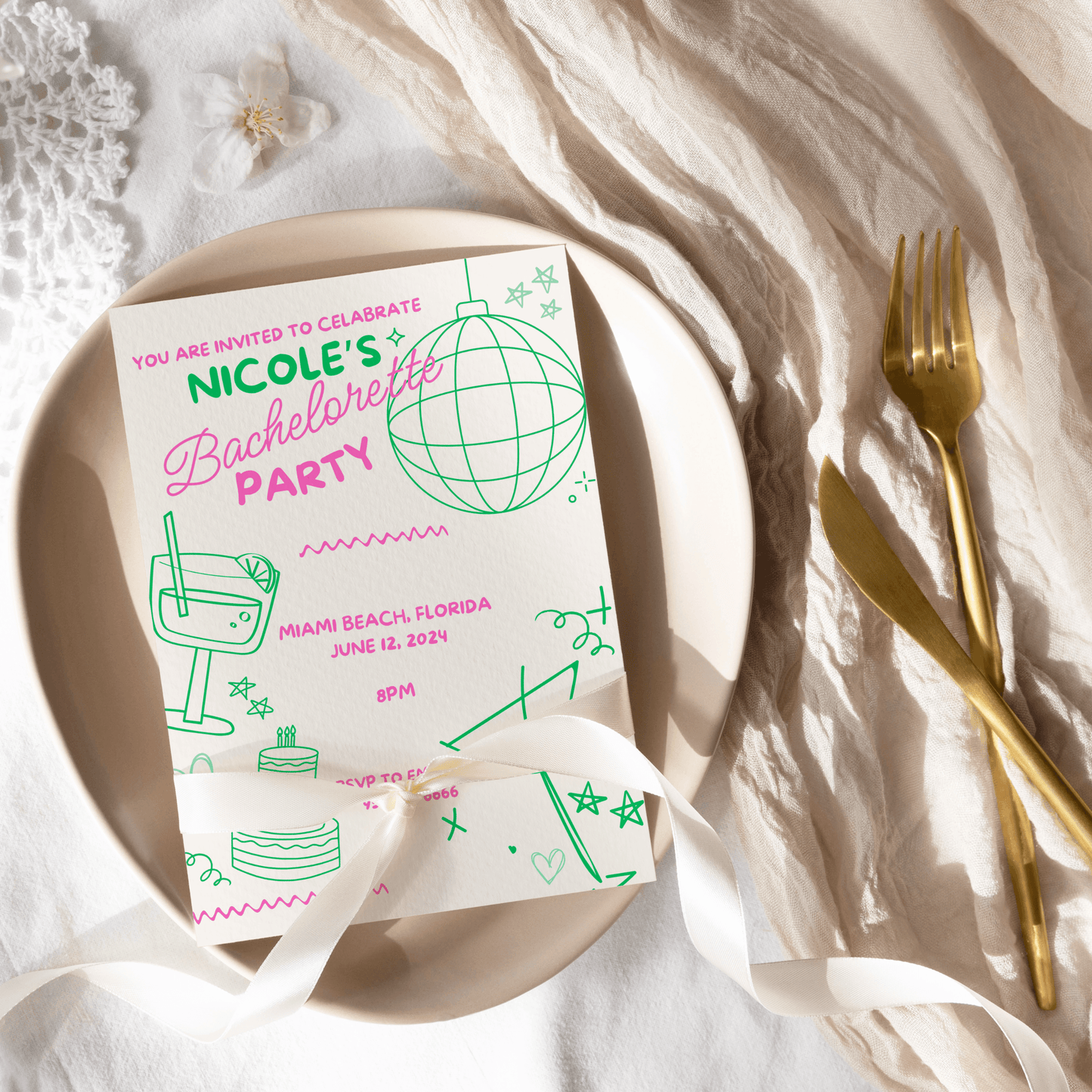 Bachelorette Party Invite