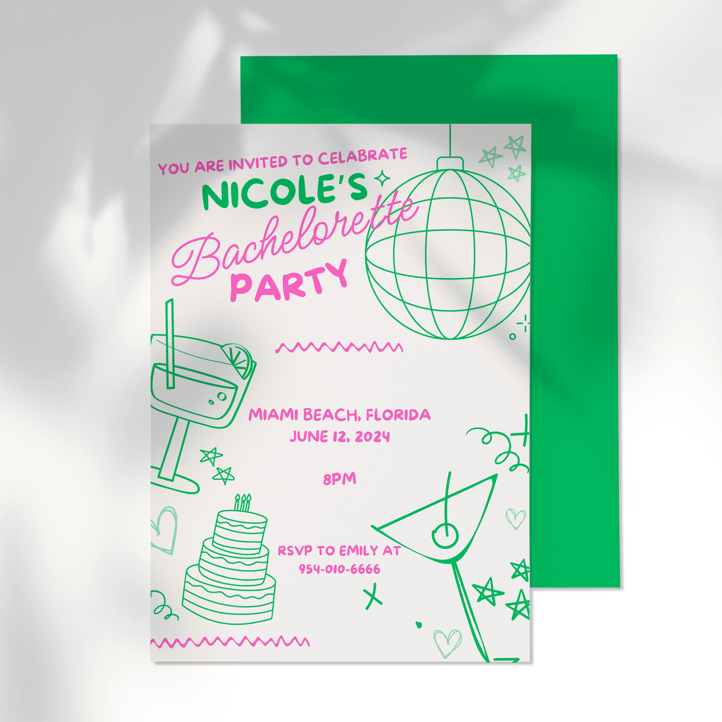 Bachelorette Party Invite