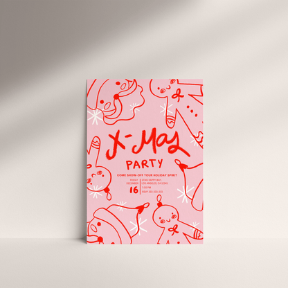 Editable Xmas Party Invitation