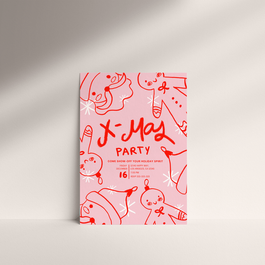 Editable Xmas Party Invitation
