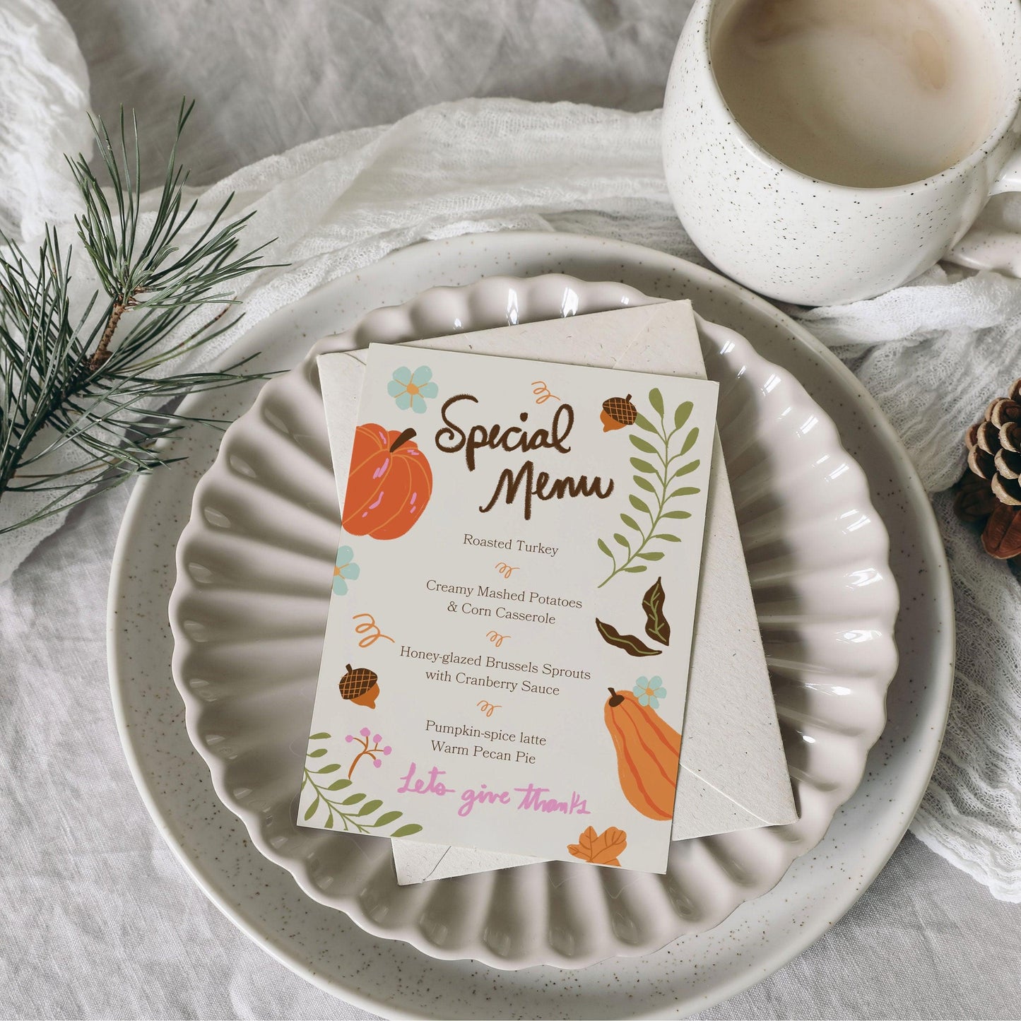 Thanksgiving Menu