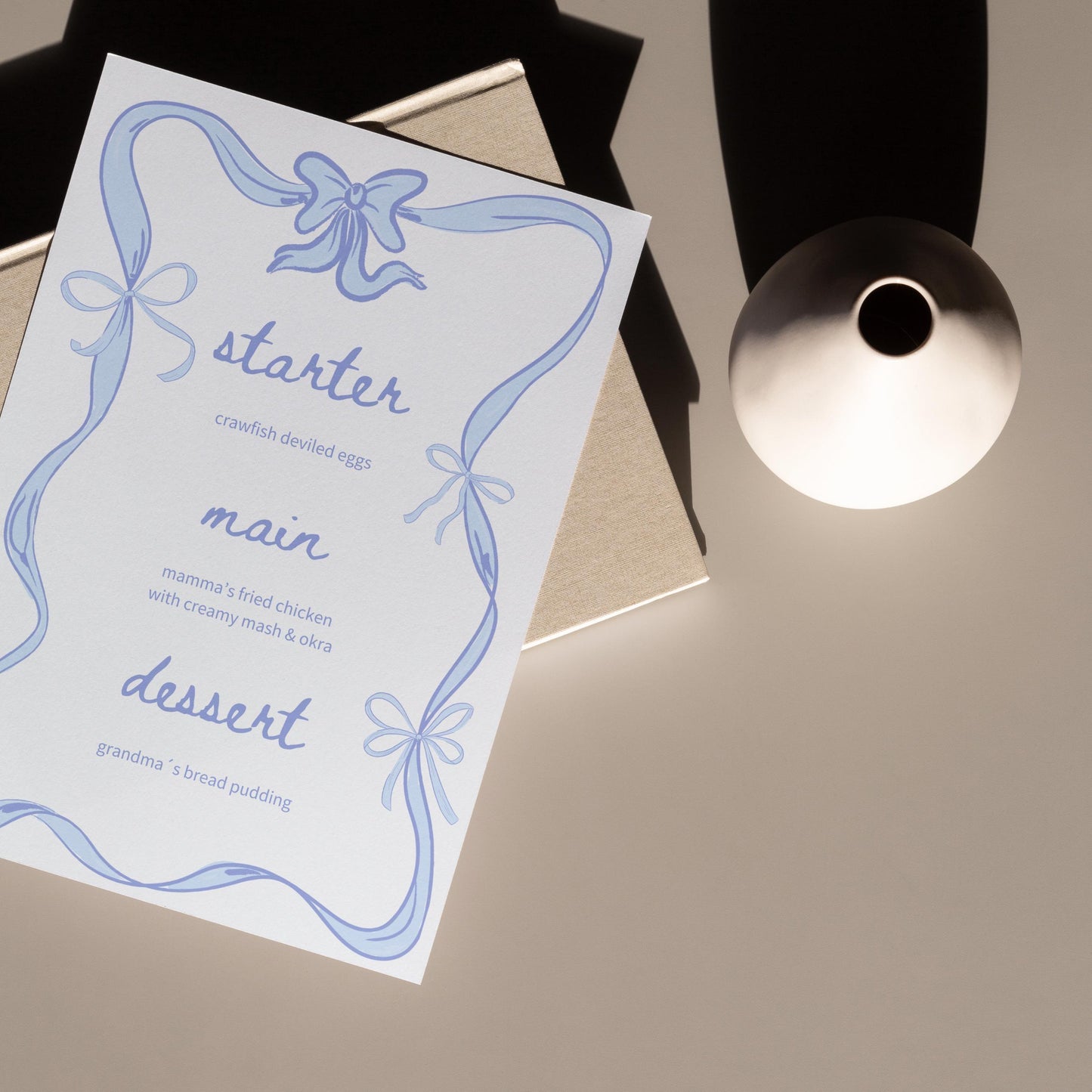 Blue Coquette Menu