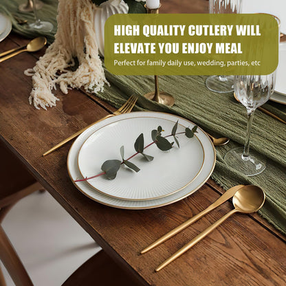 40 Piece Gold Silverware - Set for 8