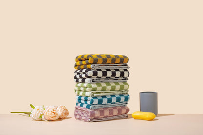 Checkered Cotton Hand Towels