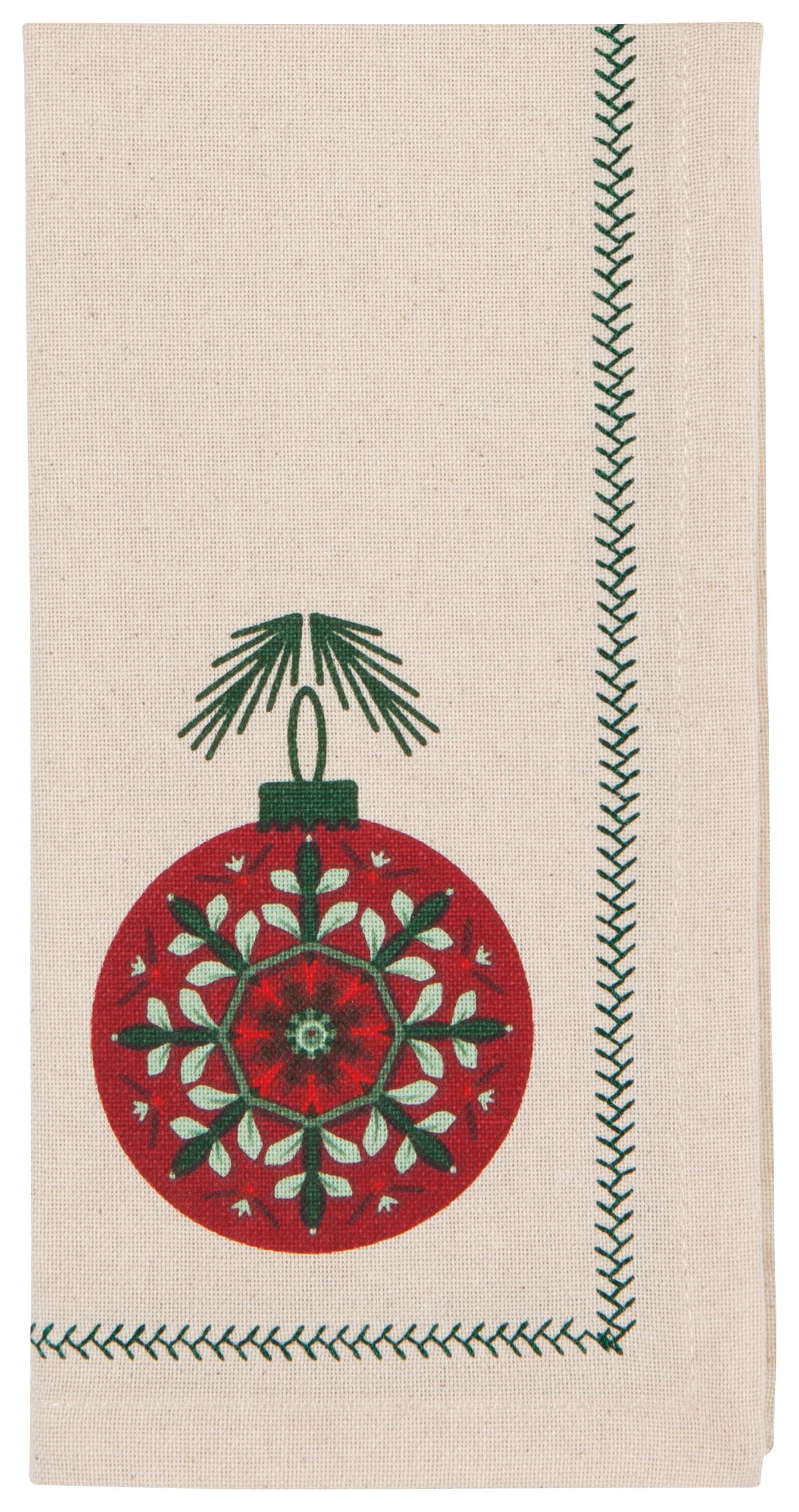 Christmas Ornament Cotton Napkins - Set of 4