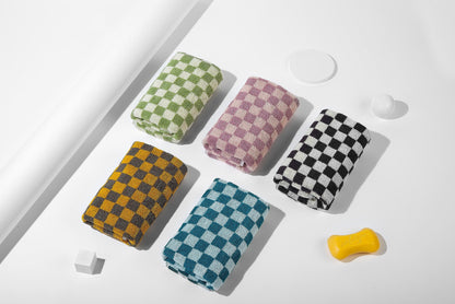 Checkered Cotton Hand Towels