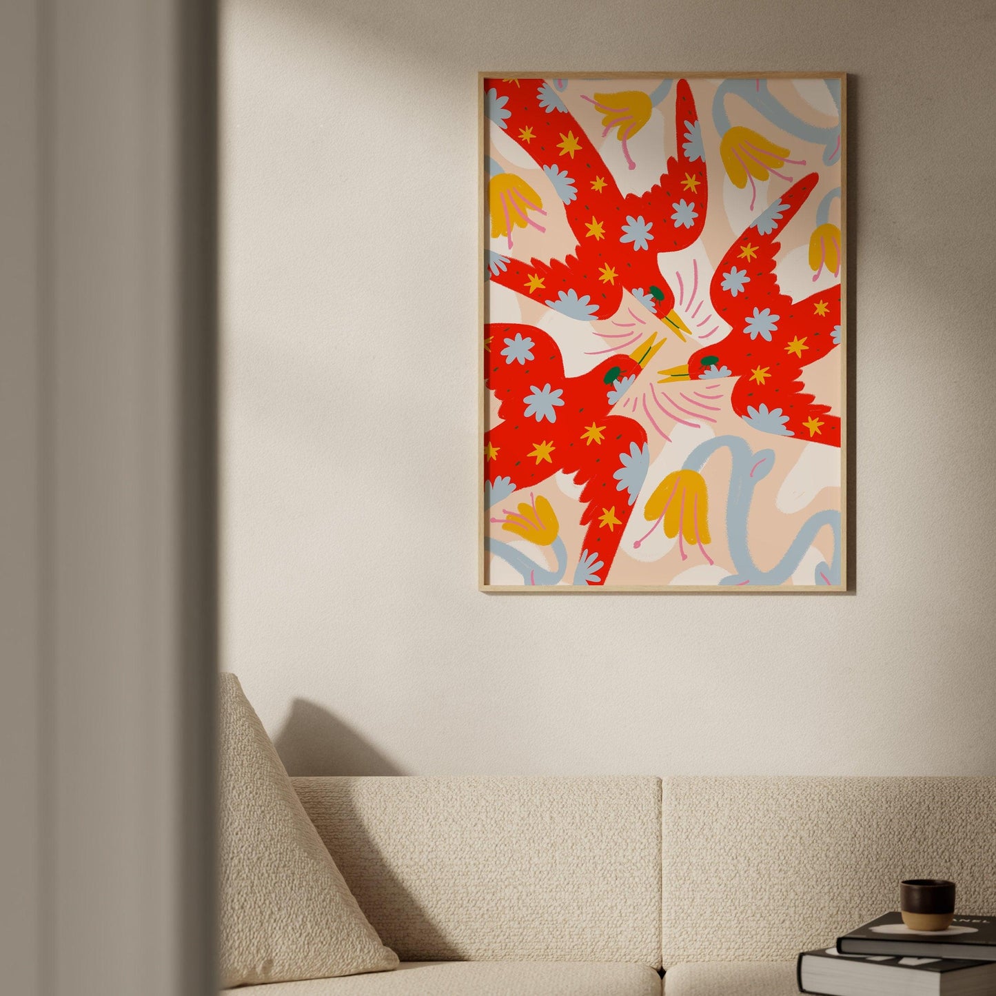Three Red Birds