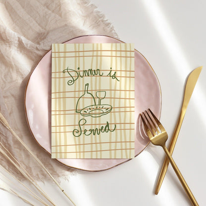 Dinner is Served Menu