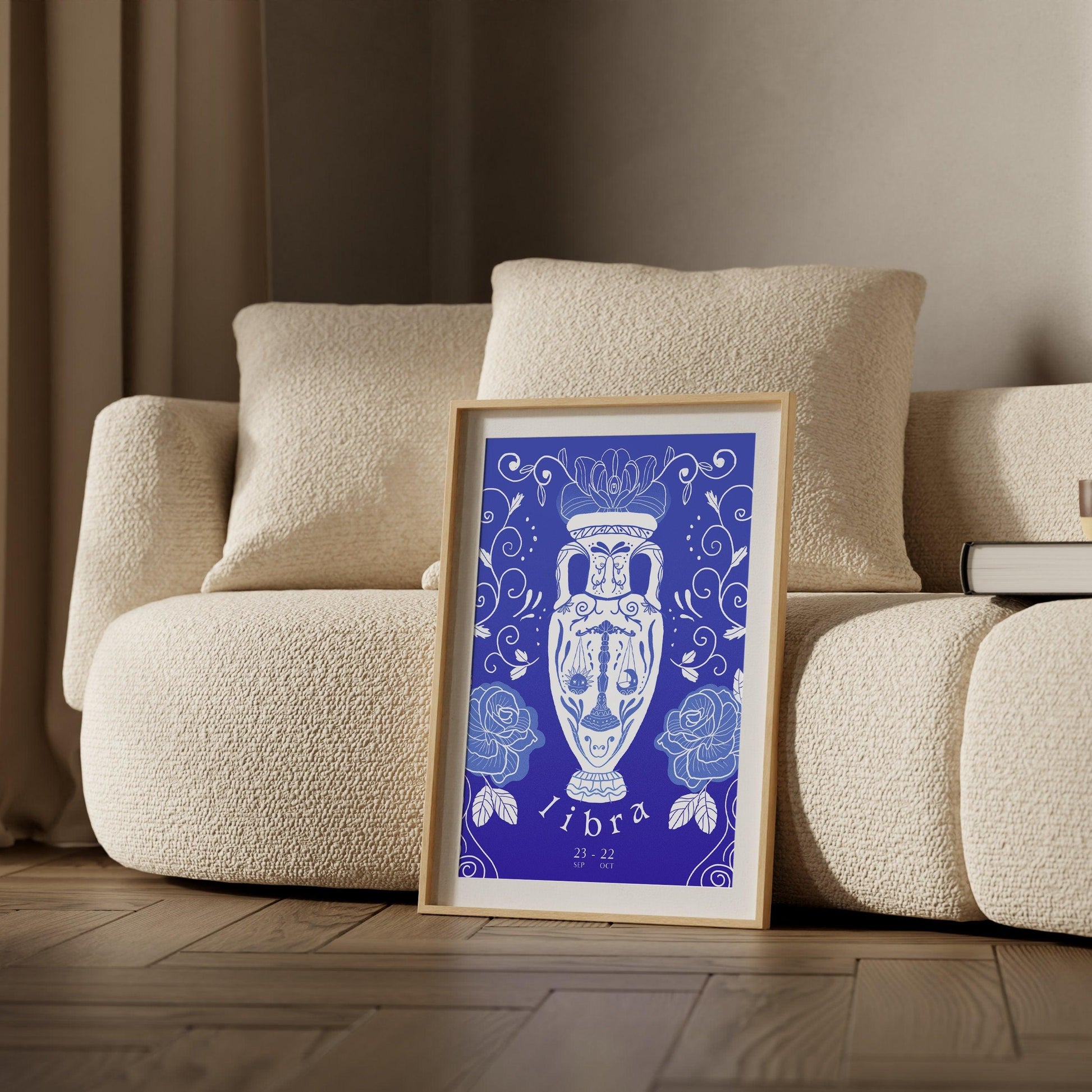 LIBRA ZODIAC PRINT - Zodiac Printable, Libra Zodiac Gifts, Libra Constellation Print, Zodiac Horoscope print, Zodiac Sign, Digital Download