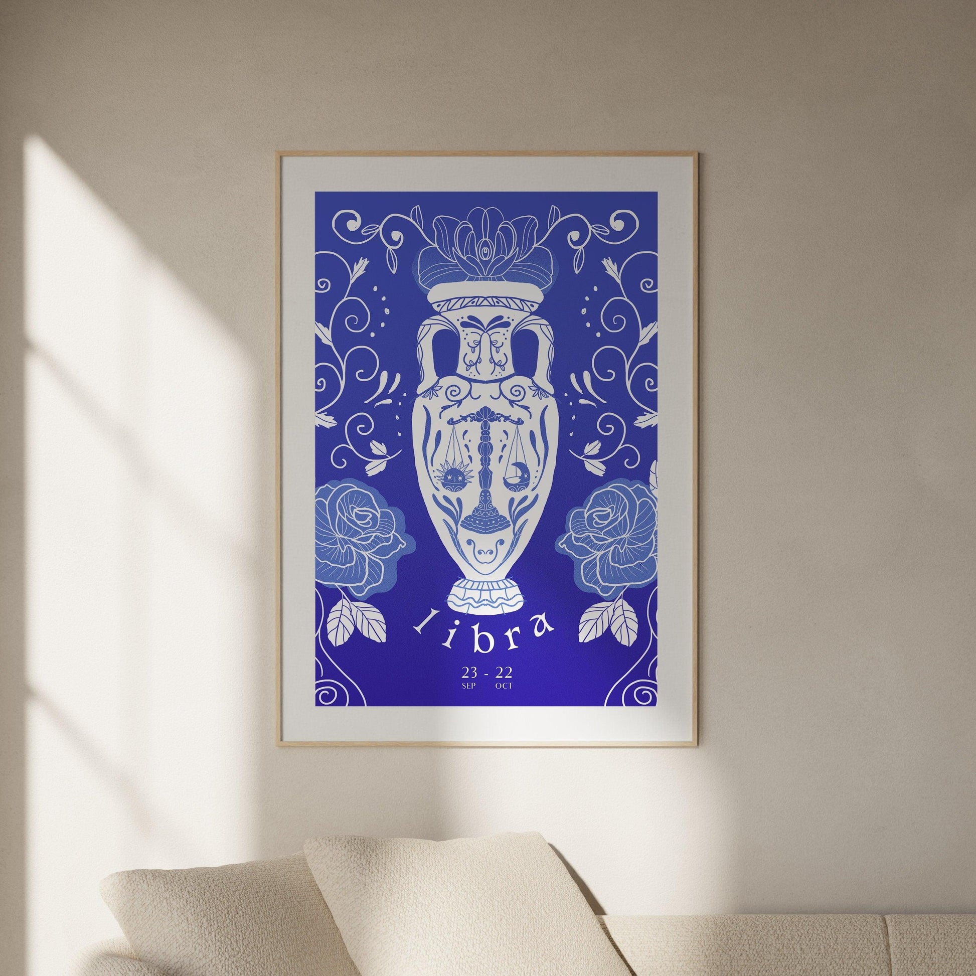 LIBRA ZODIAC PRINT - Zodiac Printable, Libra Zodiac Gifts, Libra Constellation Print, Zodiac Horoscope print, Zodiac Sign, Digital Download