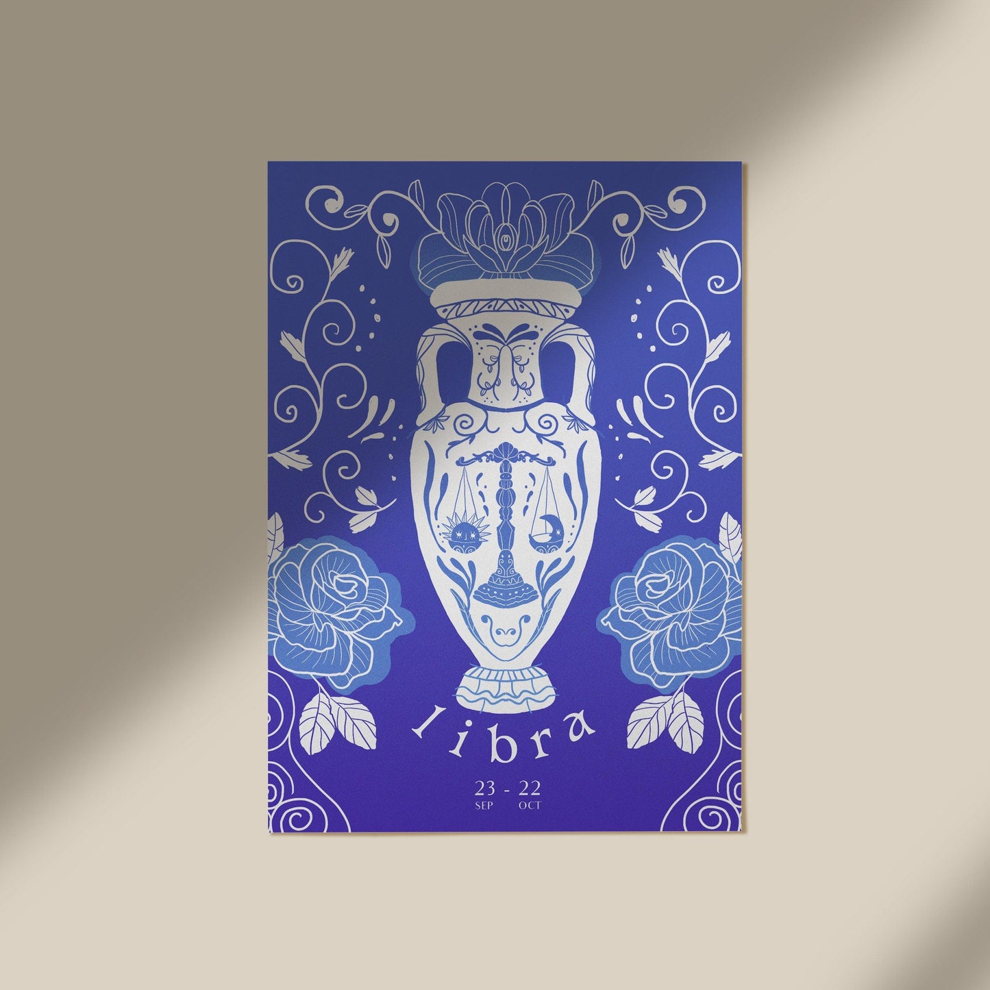 LIBRA ZODIAC PRINT - Zodiac Printable, Libra Zodiac Gifts, Libra Constellation Print, Zodiac Horoscope print, Zodiac Sign, Digital Download