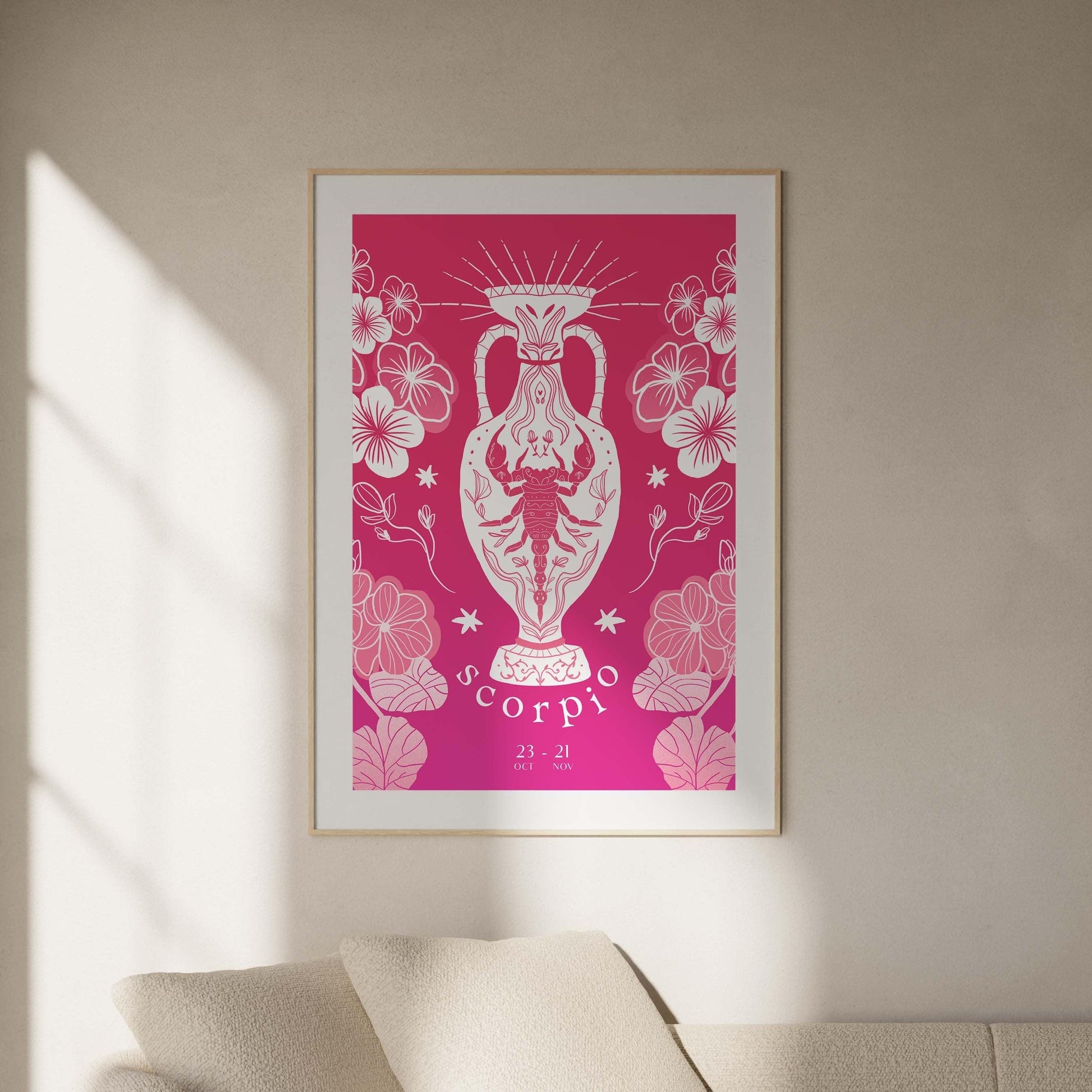 SCORPIO SIGN POSTER - Scorpio Constellation Print, Scorpio Zodiac Sign Birthday Gift, Horoscope Sign, Scorpio Print, Scorpio Art for Zodiac
