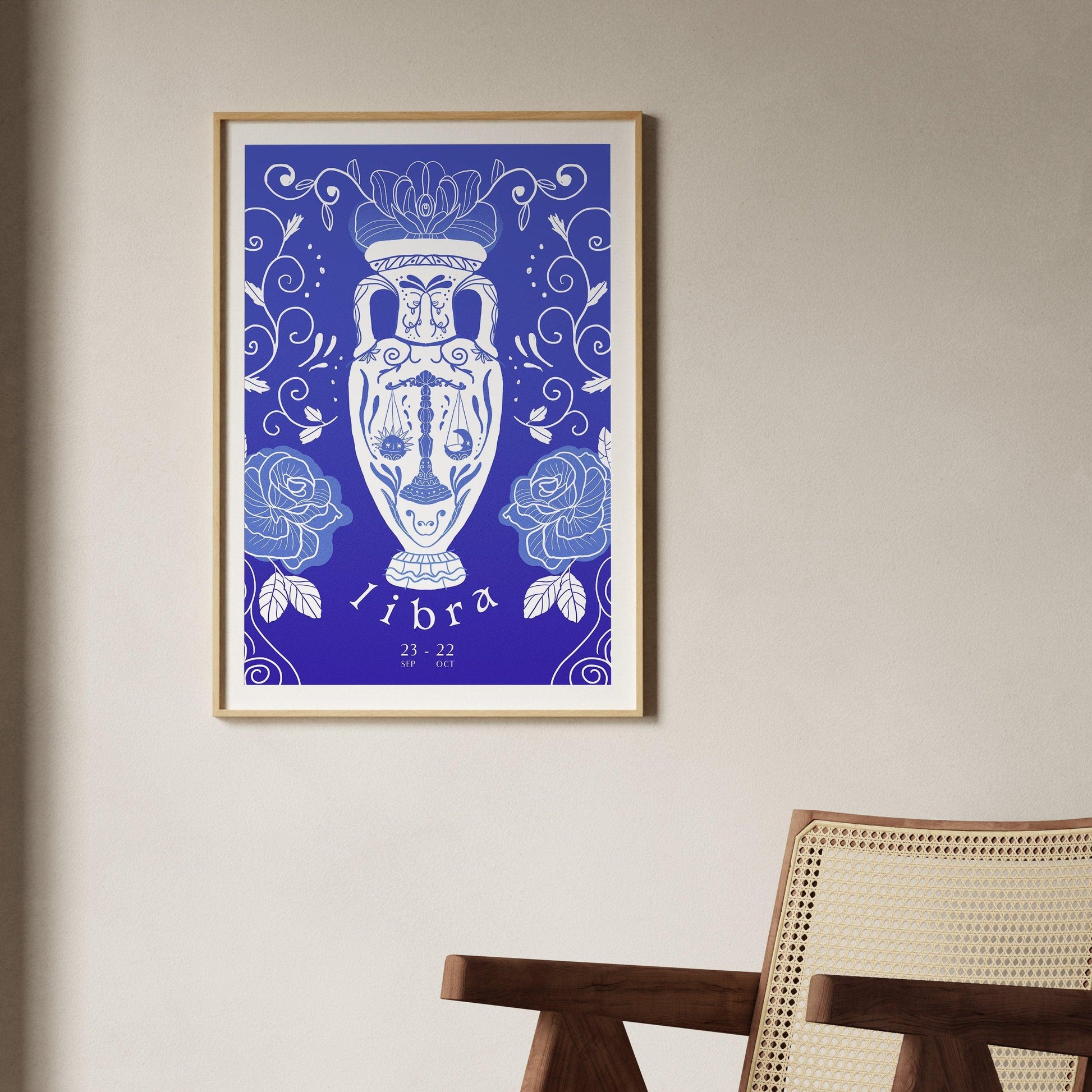 LIBRA ZODIAC PRINT - Zodiac Printable, Libra Zodiac Gifts, Libra Constellation Print, Zodiac Horoscope print, Zodiac Sign, Digital Download