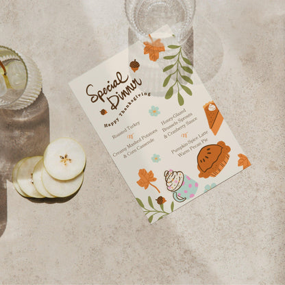 SELF EDITABLE THANKSGIVING - Invitation Friendsgiving Invitation Thanksgiving Dinner Invitation, Let&#39;s Give Thanks Invitation Digital Invite