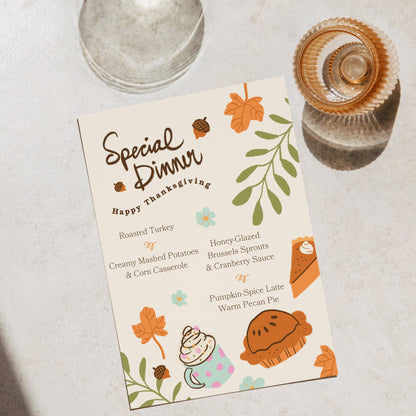 SELF EDITABLE THANKSGIVING - Invitation Friendsgiving Invitation Thanksgiving Dinner Invitation, Let&#39;s Give Thanks Invitation Digital Invite