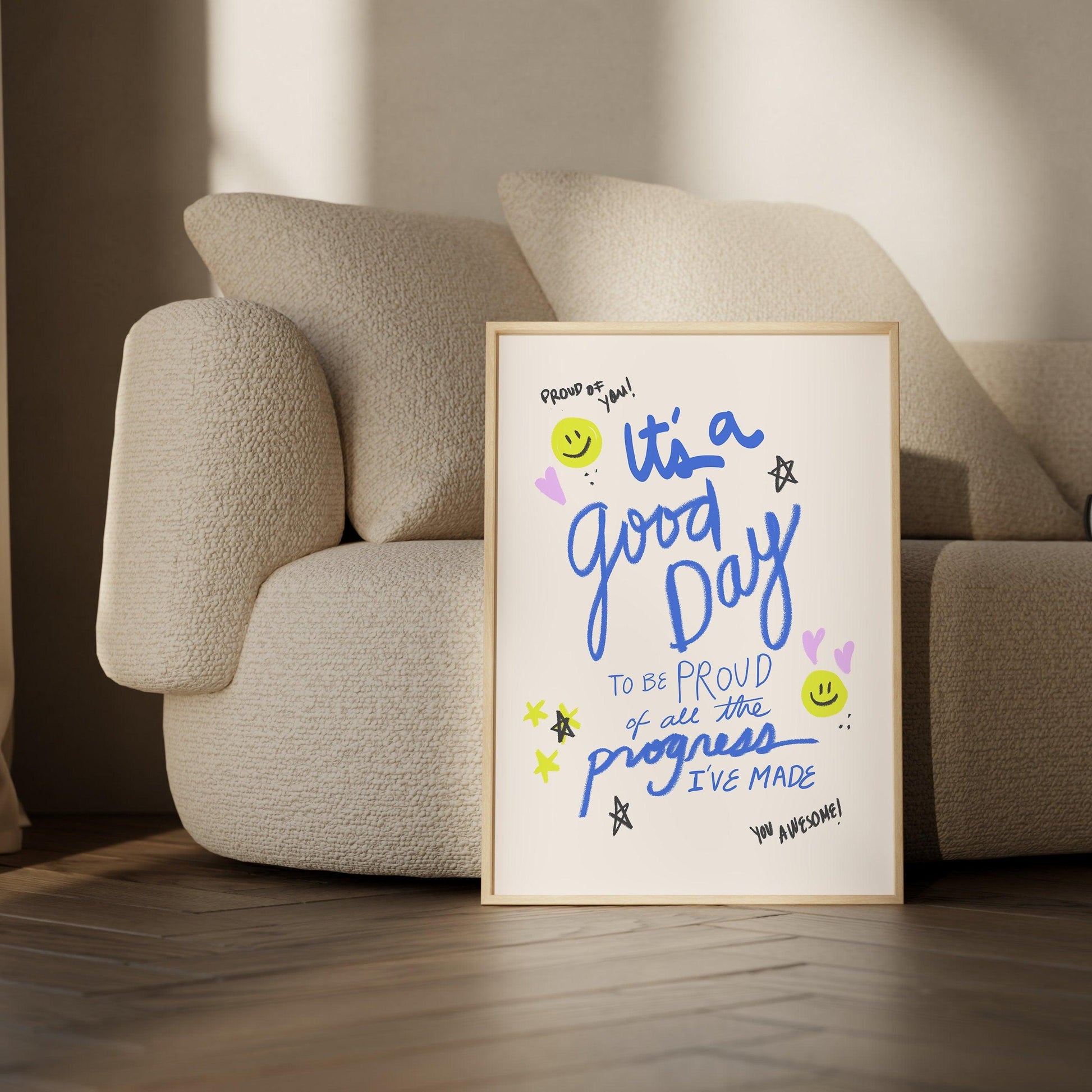 It's a Good Day Printable Wall Art, Motivational Quote Print, Inspirational Wall Art, Positive Affirmation Poster, Motivational Sign