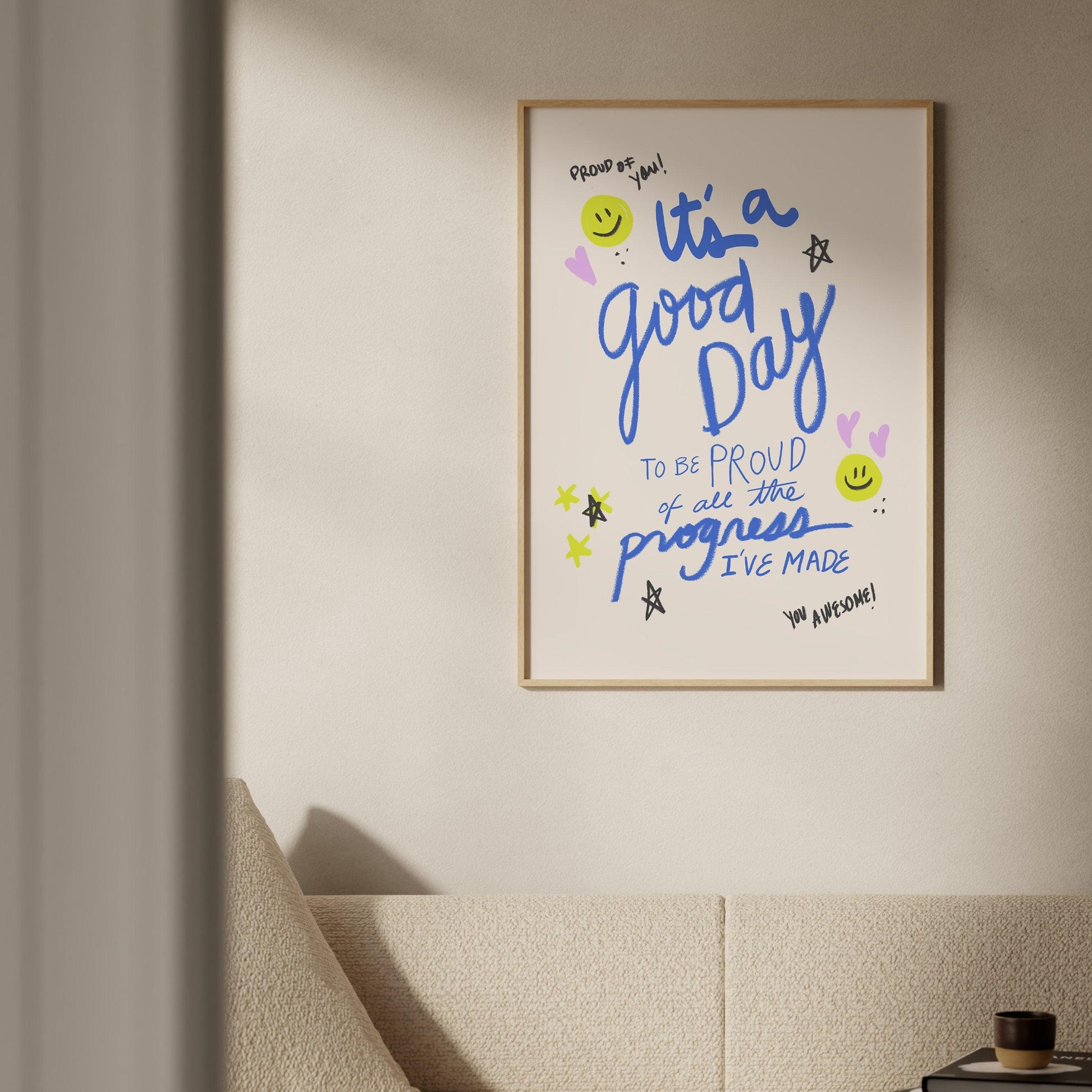 It's a Good Day Printable Wall Art, Motivational Quote Print, Inspirational Wall Art, Positive Affirmation Poster, Motivational Sign