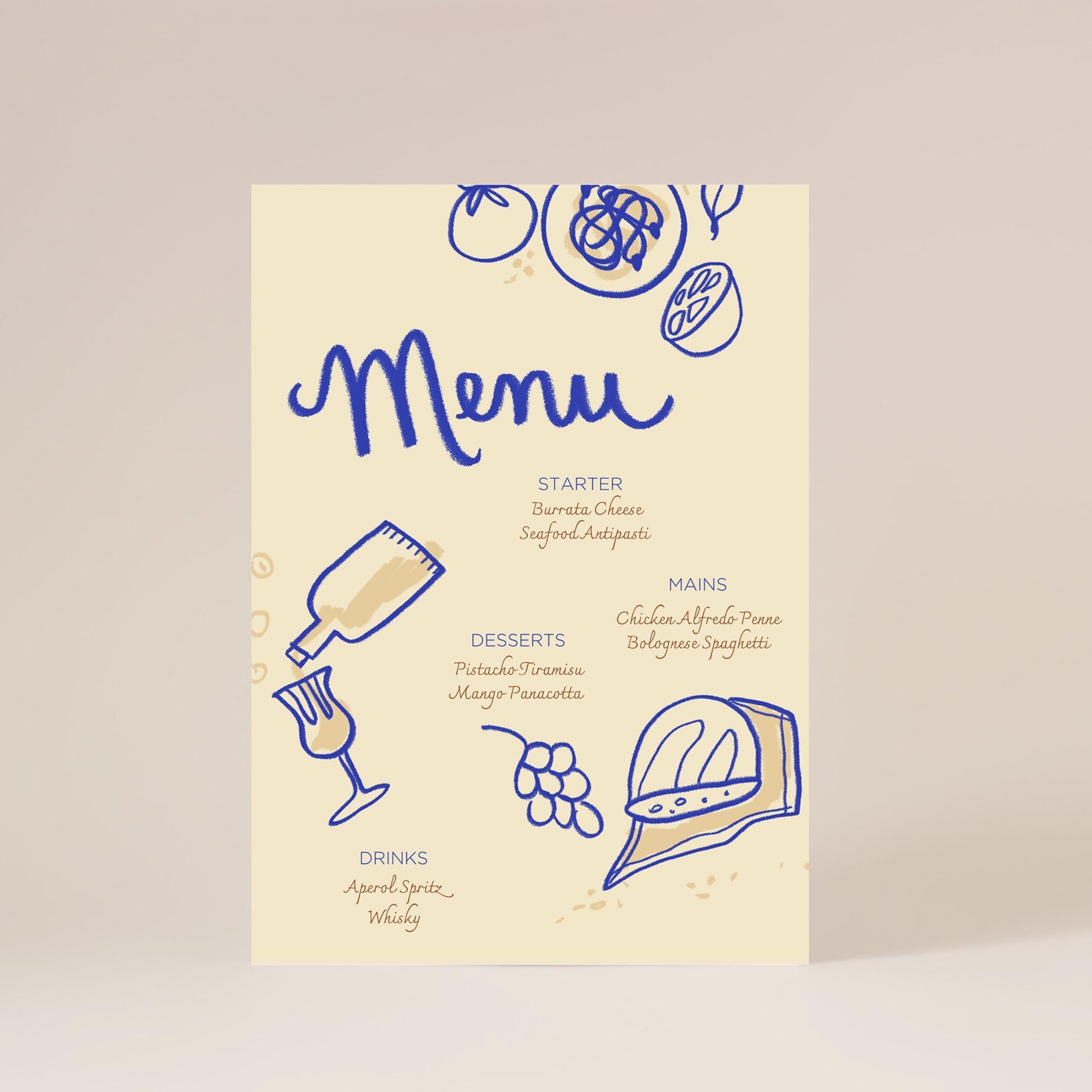 Bread & Wine Dinner Menu